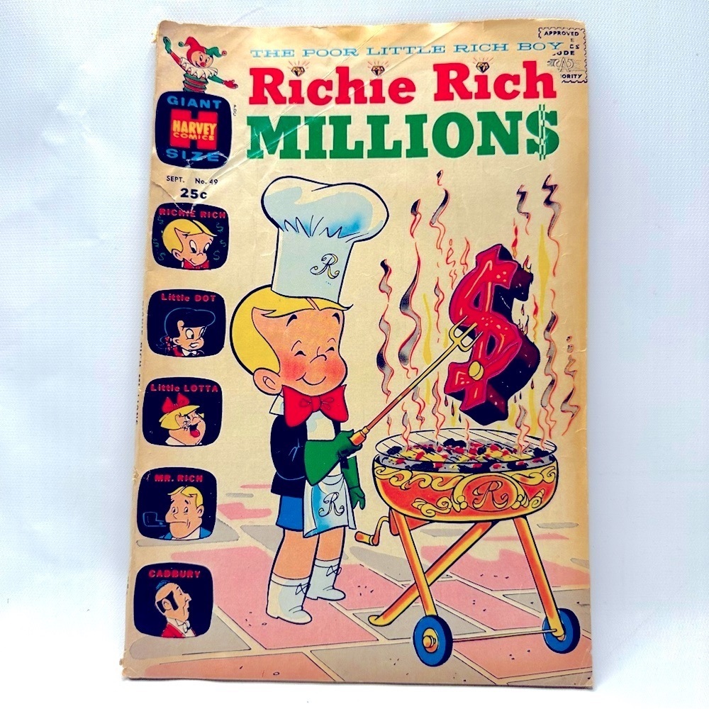 Richie Rich The Poor Little Rich Boy Millions No. 49 Sept 71’ Harvey Comics VTG